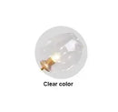 Axyaa Glass LED Chandelier: Modern Loft Decor Pendant Lamp for Living Room, Kitchen, and Villa