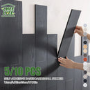 Axyaa Self-Adhesive Wooden Wall Stickers, Rectangular Skirting Lines, 1mm Thickness, Indoor Use