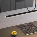 Axyaa Modern Black LED Ceiling Chandelier for Dining Room and Kitchen Island