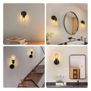 Axyaa Rechargeable Vintage Wall Lamp with Remote Control and Touch Dimmer