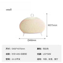 Axyaa White Knitted Fabric Pendant Light: Modern Spanish Designer Mushroom Lamp for Home Decor