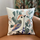 Axyaa Nordic Flower Embroidered Pillow Cover - Lightweight Luxury Home Decor