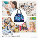 Blue Butterfly Art Insulated Lunch Bag by Axyaa: Beautiful, Portable, Thermal, Multifunctional Food Container