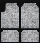 Axyaa Bohemian Style Car Foot Mat Home Rug Set Anti-slip American Retro Rugs