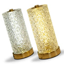 Axyaa Luxury Crystal Table Lamp | Dimmable & Rechargeable LED Bedside Lamp