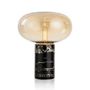 Axyaa Glass Ball Marble Desk Lamp - Modern Minimalist Designer Bedroom Living Room Light