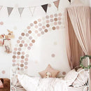 Boho Polka Dots Wall Stickers Axyaa Nursery Decor Peel & Stick Waterproof Kids Room