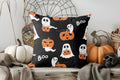 Axyaa Halloween Skeleton Moon Stars Pillow Cover for Sofa Bedroom Car