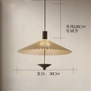Axyaa Fabric Hanging Chandelier Light Fixture, Simple Cloth Pendant for Bedroom & Dining Room.