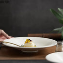 Axyaa Small Foot Ceramic Bowl Set for Salad, Soup, Noodles, Sashimi - Restaurant Tableware