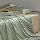 Axyaa Luxe Silk Bedding Set: Smooth Nude Sleeping Essentials