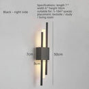 Axyaa Nordic LED Wall Lamp - Dual Power Metal Acrylic Sconce for Home Decor