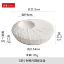 Axyaa Ceramic Tableware Plate Set - Elegant Hotel Collection for Dining, Desserts, and Fruits