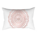 Axyaa Pink Geometric Stripes Pillow Cover for Home Decor and Living Room