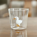 Axyaa 3D Animal Water Glass Tumbler Cup - Cute and Fun Design