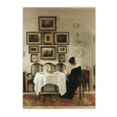 Moody Victorian Woman Portrait Wall Art Print by Axyaa