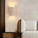 Axyaa Yellow Cave Stone Wall Lamp | Modern Minimalist Staircase Courtyard Background