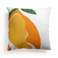 Axyaa Grid Flower Cushion Cover Orange Lemon Pillow Cover Home Decor Sofa Cushions