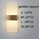 Axyaa Acrylic LED Wall Lamp - Modern Simple Design, Creative Rectangular Ellipse Shape