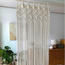 Boho Macrame Cotton Door Curtain Wall Hanging Art Tapestry by Axyaa