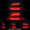 Axyaa LED Rear Bumper Reflector Lights for Toyota RAV4 2013-2015 Dynamic Flow Signal