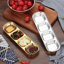 Axyaa Stainless Steel Dipping Sauce Bowls BBQ Vinegar Plates Kitchen Tableware