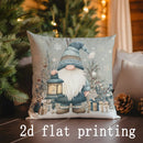 Axyaa Christmas Gnome & Snowman Pillow Covers - Sofa Bedroom Car Decor