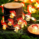 Axyaa Mushroom Copper Wire Fairy Lights: Outdoor Xmas Tree & Garden Decor
