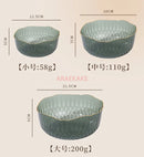Axyaa Clear Salad & Fruit Bowl Set - Multipurpose Household Dish