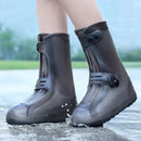 Axyaa Waterproof Silicone Shoe Cover Outdoor Anti-slip Rain Boots Reusable Footwear