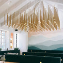 Axyaa Modern LED Chandelier: Stylish Lighting Solution for Restaurants, Bars, Hotels, and Malls