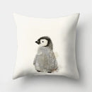 Axyaa Minimalist Spring Tree Landscape Pillow Cover - Bear Penguin Cartoon Animal Pillowcase