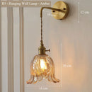 Axyaa Modern Glass Wall Lamp Sconce for Bedroom, Living Room, Corridor & Aisle