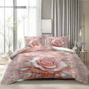 Axyaa Silvery Leaves Duvet Cover Set - Elegant & Soft Bedding