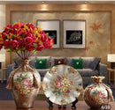 Ceramic Vase Set for Home Decor by Axyaa