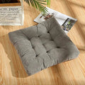 Axyaa Christmas Red Floor Cushion Seat Meditation Mat Square Ottoman Pouf