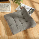 Axyaa Christmas Red Floor Cushion Seat Meditation Mat Square Ottoman Pouf