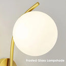 Modern Copper Black Metal Wall Lamp Axyaa Brand Glass Ball LED Wall Lights TV Sofa Background