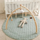 Axya Wooden Baby Gym: Moon Cloud Star Rattle Montessori Toy