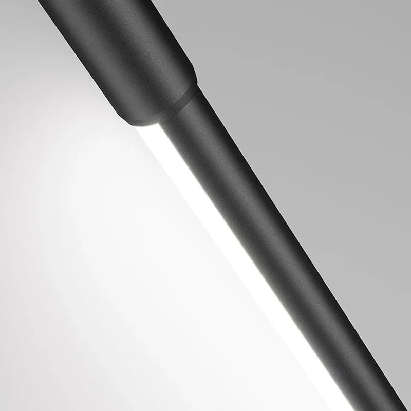 Axyaa Black Aluminum LED Pendant Light for Dining Room Bedroom Decor