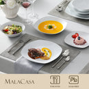 Axyaa ELISA Porcelain Plates Set for 12/24 Person
