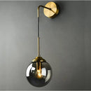 Axyaa Glass Ball LED Wall Sconce Nordic Modern Retro Wall Lamp Luminaire