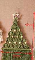 Axyaa Macrame Christmas Tree Wall Hanging Farmhouse Xmas Decor