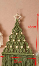 Axyaa Macrame Christmas Tree Wall Hanging Farmhouse Xmas Decor