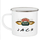 Axyaa Personalized Enamel Mug for Friends | Birthday Gift Tea Coffee Cup
