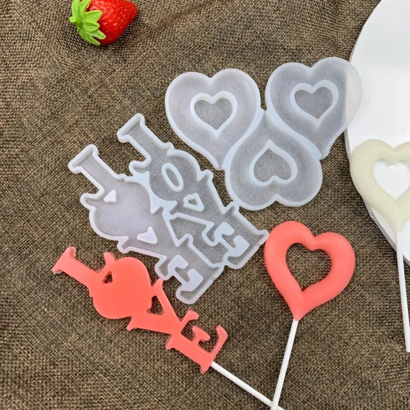 Axyaa Silicone Lollipop Molds Cake Decorating Chocolate Baking Mould