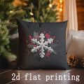 Axyaa Winter Scene Pattern Cushion Cover - Ideal for Sofa, Bedroom, Car