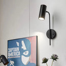 Axya Rotatable Wall Lamp: Modern LED Bedroom Light with Long Pole Switch