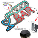 Axyaa Neon Beer Bar Sign for Man Cave Decor - Ultra Brightness Club Light