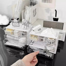Axyaa 6-grid Desktop Drawer Organizer for Jewelry, Cosmetics, and Stationery